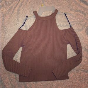 Ladies’ open shoulder sweater